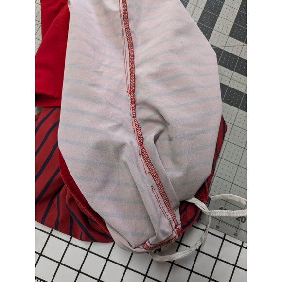 Abercrombie & Fitch Board Shorts Men Size 34 Striped Trunks Beach Sailor Retro - Picture 4 of 12